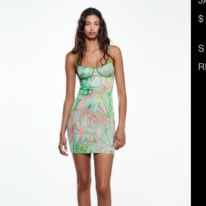 Zara Jacquard dress NWOT